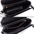 Celine Shoulder Bag Teen Triomphe Black Shiny Calfskin Gold — view 5