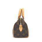 Louis Vuitton Shoulder Bag Speedy Bandouliere 20 Beige Monogram Canvas Vachetta — view 3