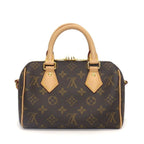Louis Vuitton Shoulder Bag Speedy Bandouliere 20 Beige Monogram Canvas Vachetta — view 2