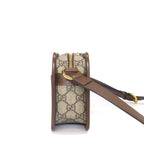 Gucci Shoulder Bag Interlocking Beige Ebony GG Supreme Canvas Leather — view 3