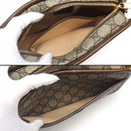 Gucci Shoulder Bag Interlocking Beige Ebony GG Supreme Canvas Leather — view 6
