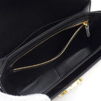 Celine Shoulder Bag Teen Triomphe Black Shiny Calfskin Gold — view 6