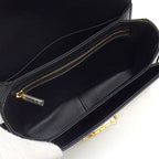 Celine Shoulder Bag Teen Triomphe Black Shiny Calfskin Gold — view 5