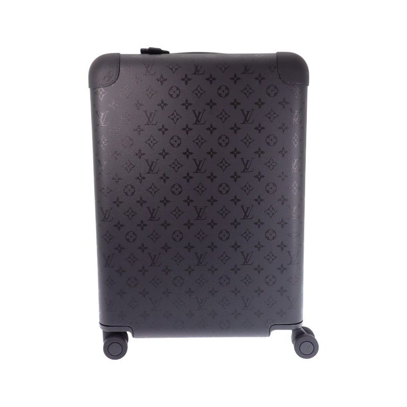Louis Vuitton Horizon 55 Carry Case Suitcase Leather Monogram Midnight Black