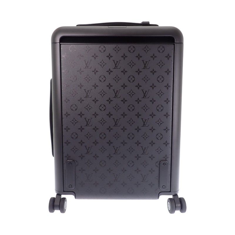 Louis Vuitton Horizon 55 Carry Case Suitcase Leather Monogram Midnight Black — view 2
