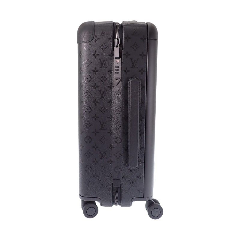 Louis Vuitton Horizon 55 Carry Case Suitcase Leather Monogram Midnight Black — view 3