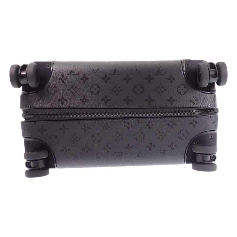Louis Vuitton Horizon 55 Carry Case Suitcase Leather Monogram Midnight Black — view 6