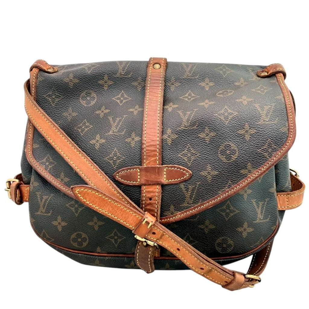 Louis Vuitton Saumur 30 Monogram Shoulder Bag Canvas