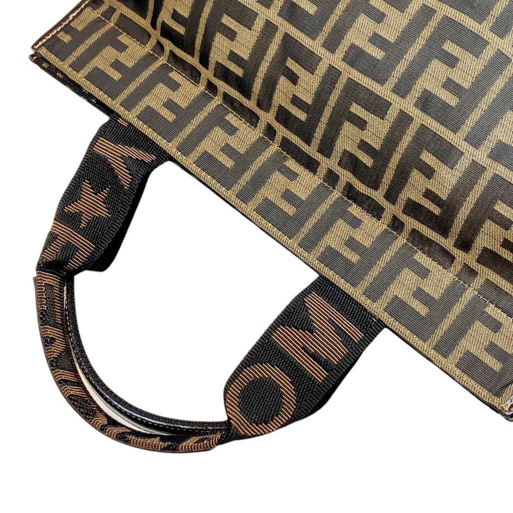 Fendi Zucchini Folding Tote Canvas Leather — view 6