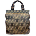 Fendi Zucchini Folding Tote Canvas Leather