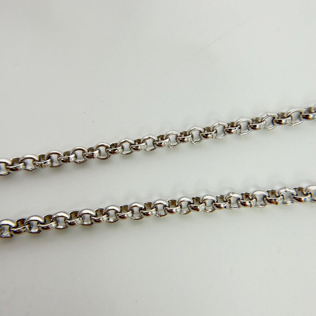 Dior Circle Logo Trotter Pattern Necklace Plated Silver Vintage — view 8
