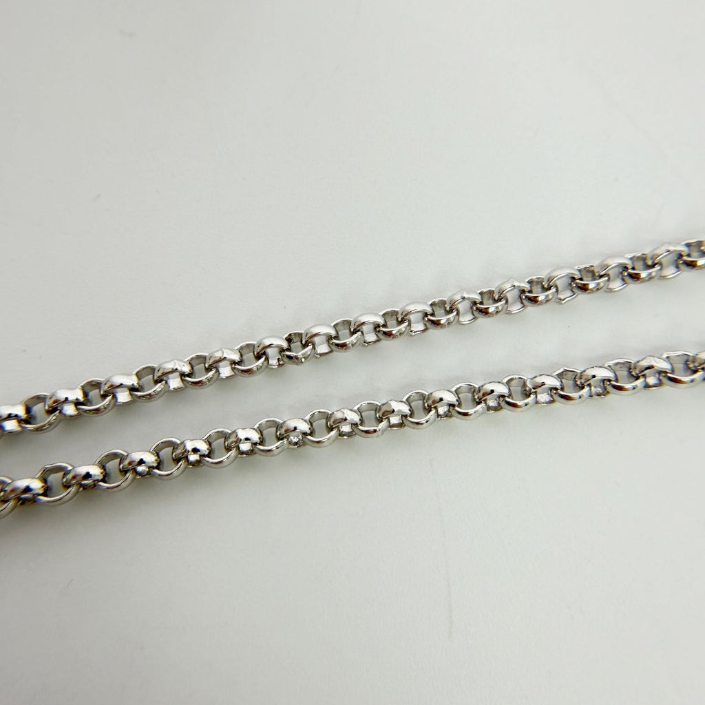 Dior Circle Logo Trotter Pattern Necklace Plated Silver Vintage — view 7
