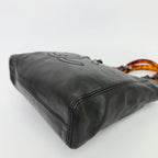 Chanel Timeless CC Tortoiseshell Chain Handbag Lambskin Black Vintage — view 9