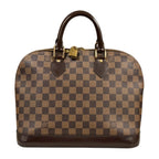 Louis Vuitton Alma Damier Handbag Canvas Brown