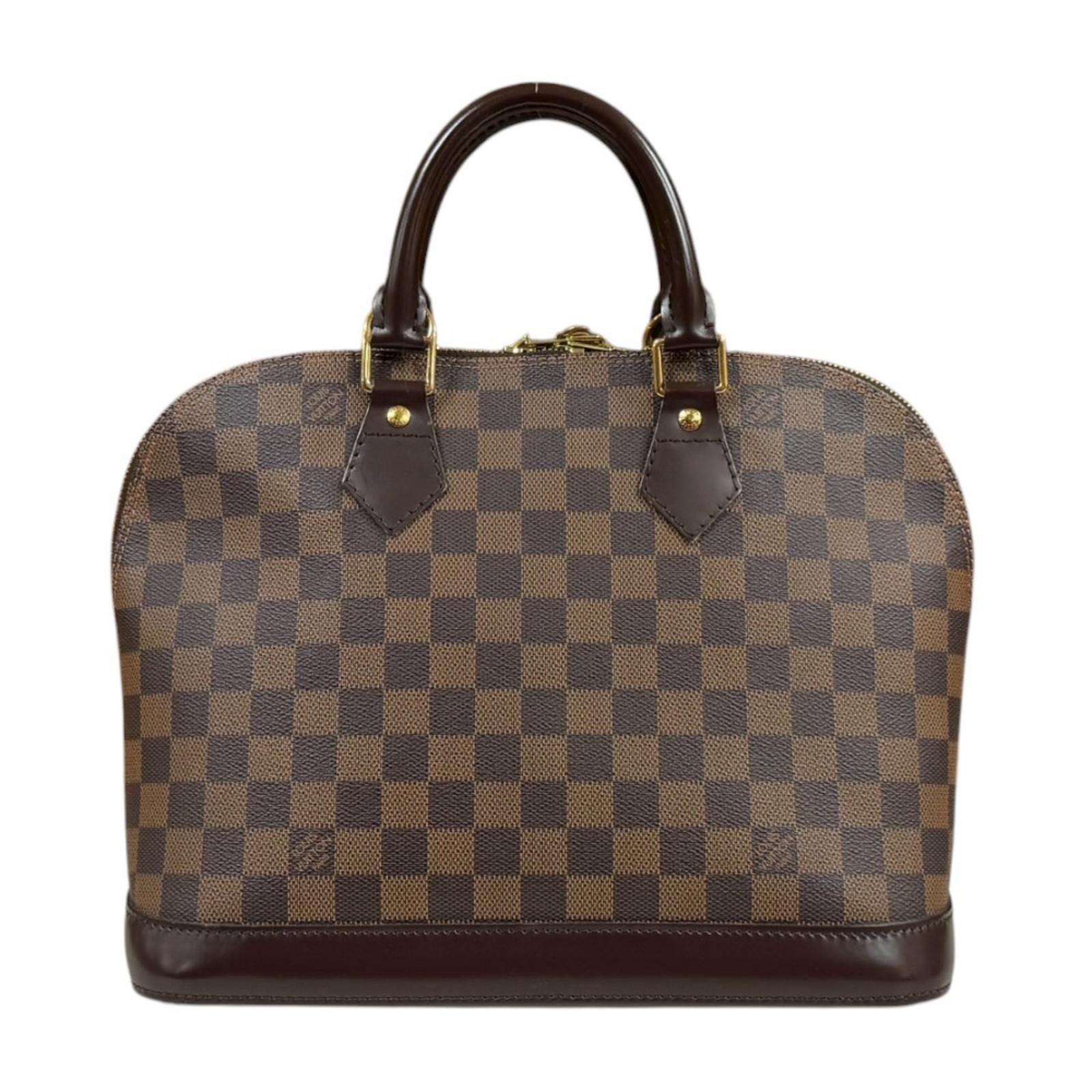 Louis Vuitton Alma Damier Handbag Canvas Brown — view 3