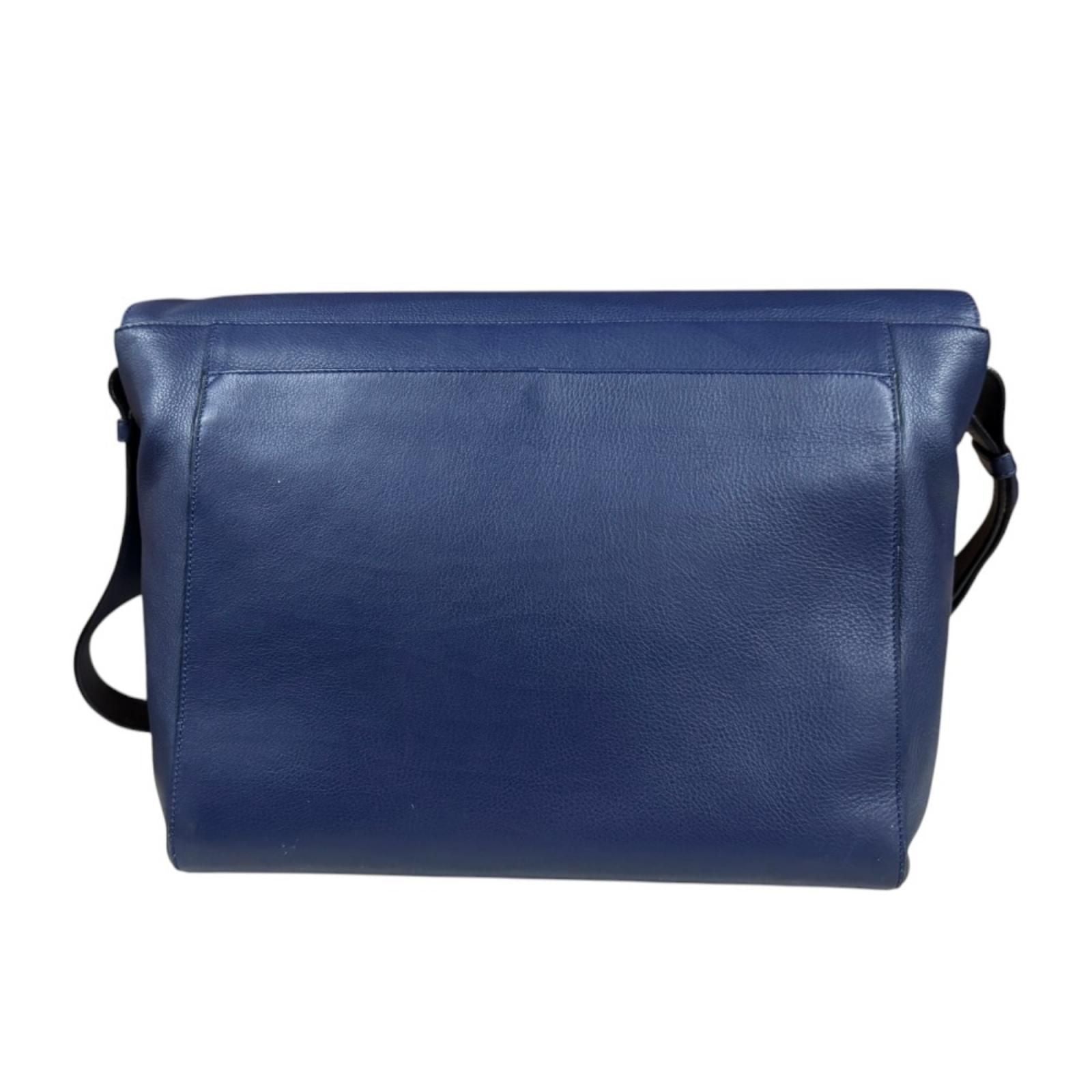Loewe Anton Messenger Bag Anagram Leather 307.41 Navy — view 3