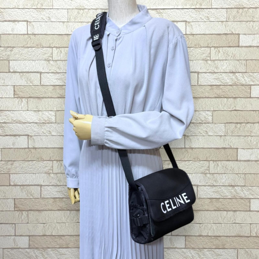 Celine Smo le Trekking Messenger Bag Nylon Black — view 2