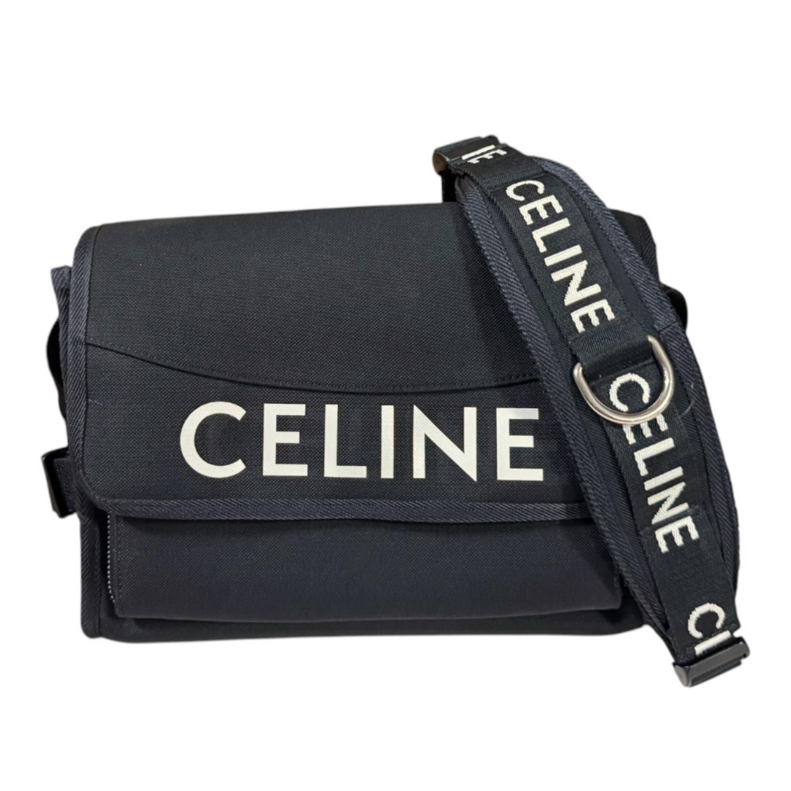 Celine Smo le Trekking Messenger Bag Nylon Black