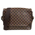 Louis Vuitton Shelton MM Damier Shoulder Bag Canvas Brown