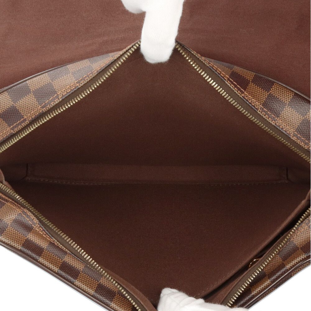 Louis Vuitton Shelton MM Damier Shoulder Bag Canvas Brown — view 7