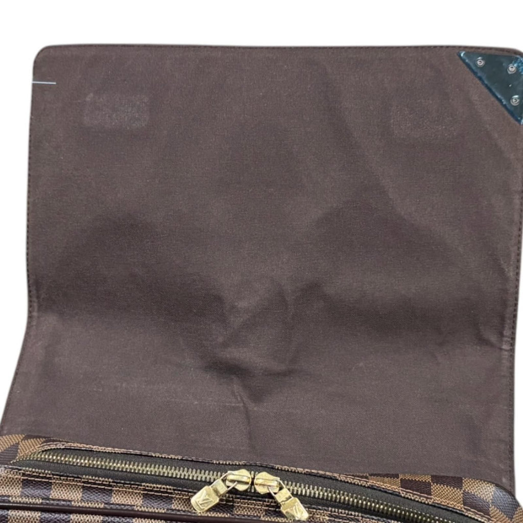Louis Vuitton Shelton MM Damier Shoulder Bag Canvas Brown — view 8