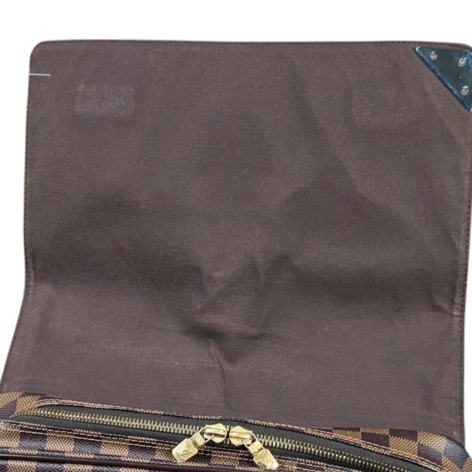 Louis Vuitton Shelton MM Damier Shoulder Bag Canvas Brown — view 8