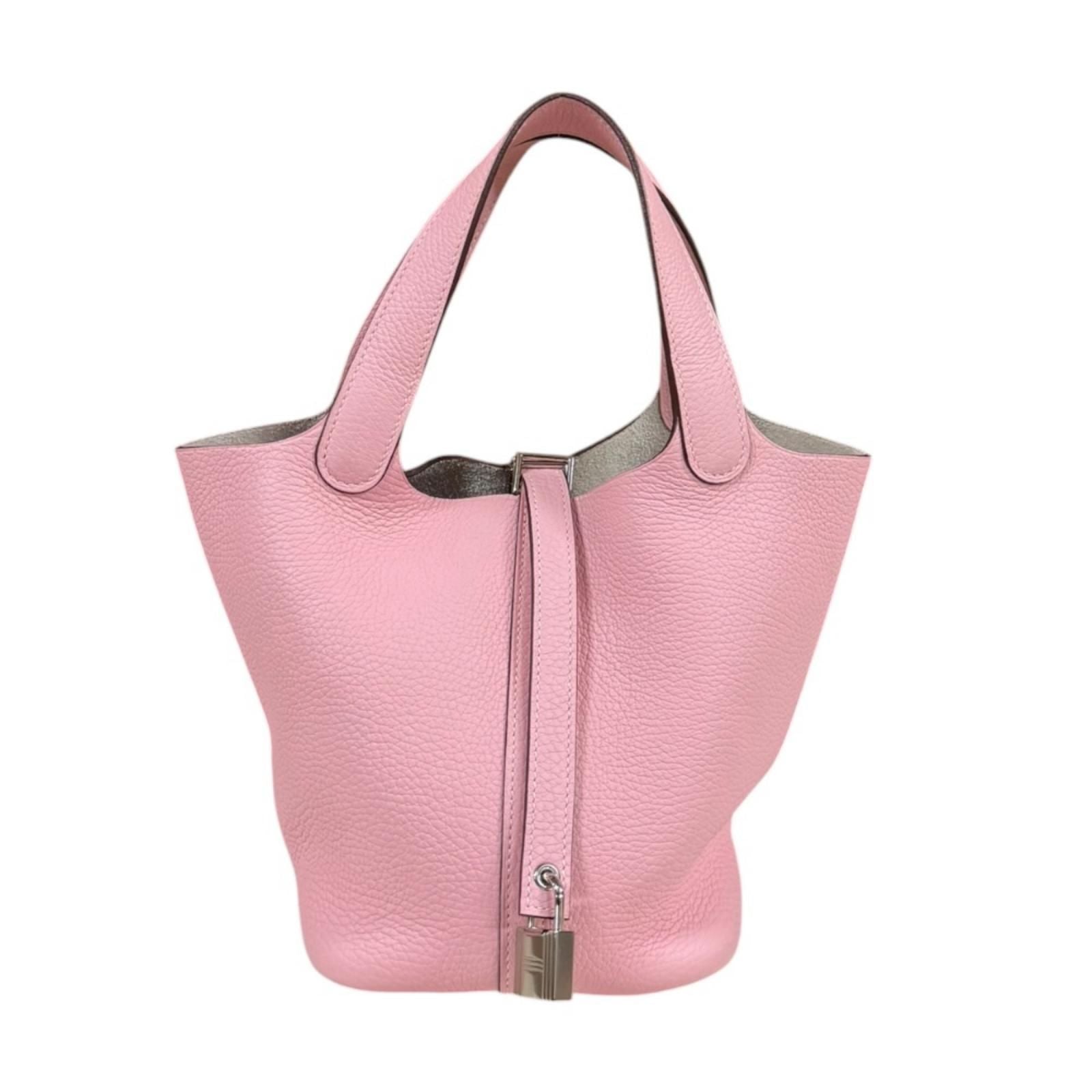Hermes Picotin Lock PM Handbag Taurillon Pink