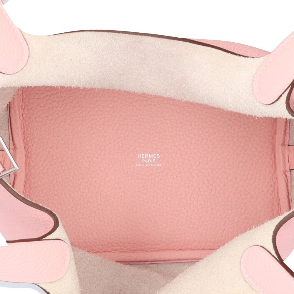 Hermes Picotin Lock PM Handbag Taurillon Pink — view 6