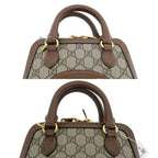 Gucci Bag Mini Top Handle Horsebit Brown GG Supreme — view 8