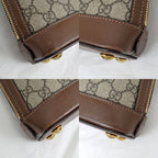 Gucci Bag Mini Top Handle Horsebit Brown GG Supreme — view 5