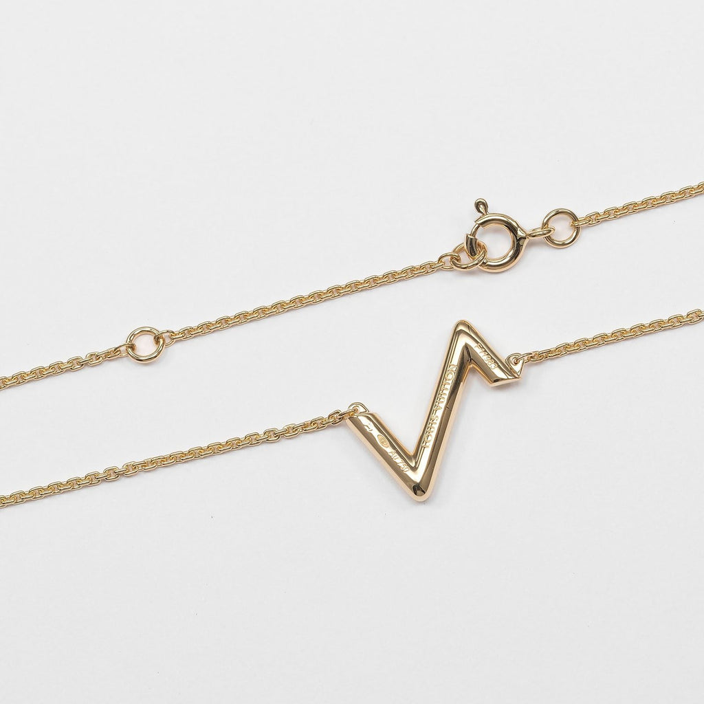 Louis Vuitton Vault Upside Down Gold Necklace — view 6