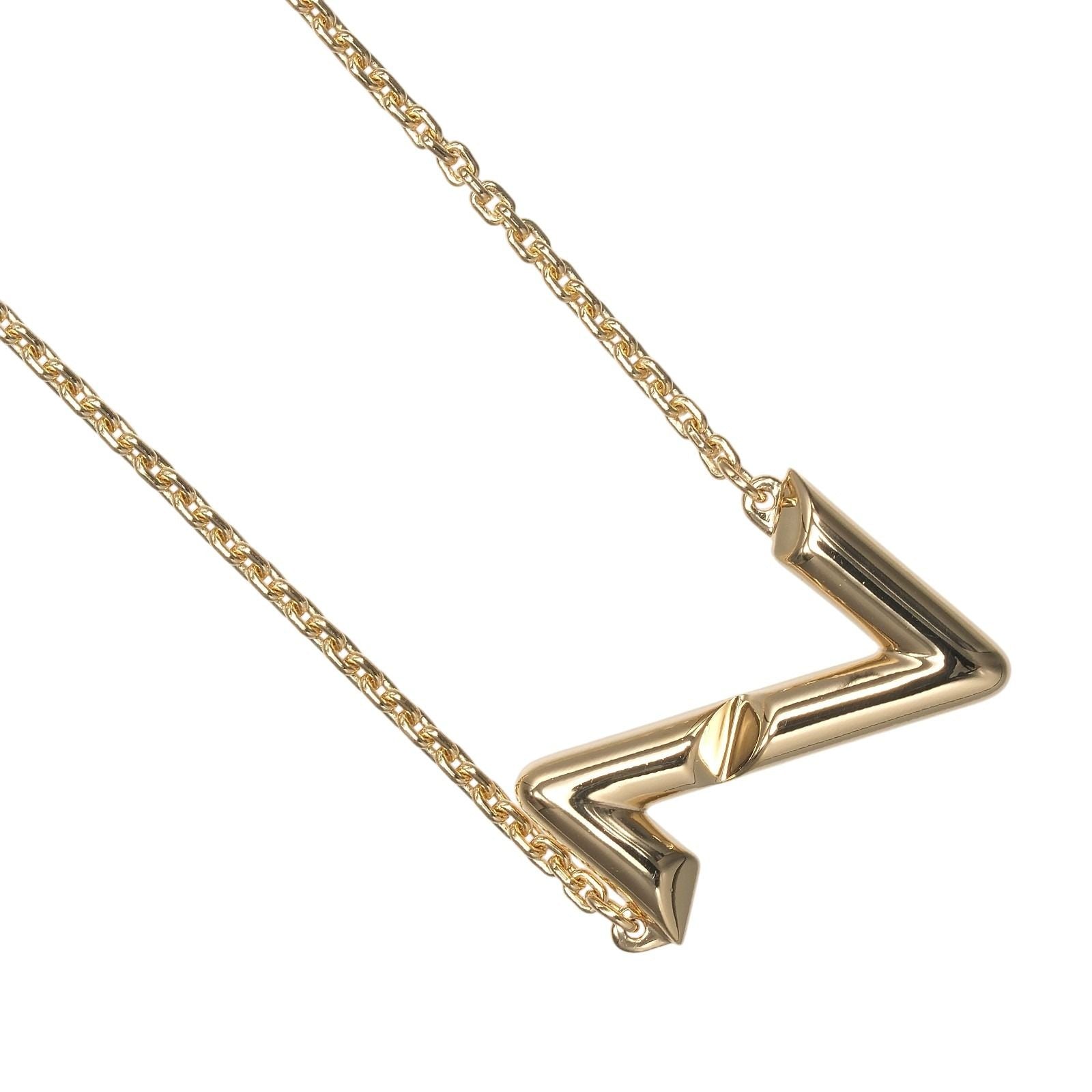 Louis Vuitton Vault Upside Down Gold Necklace