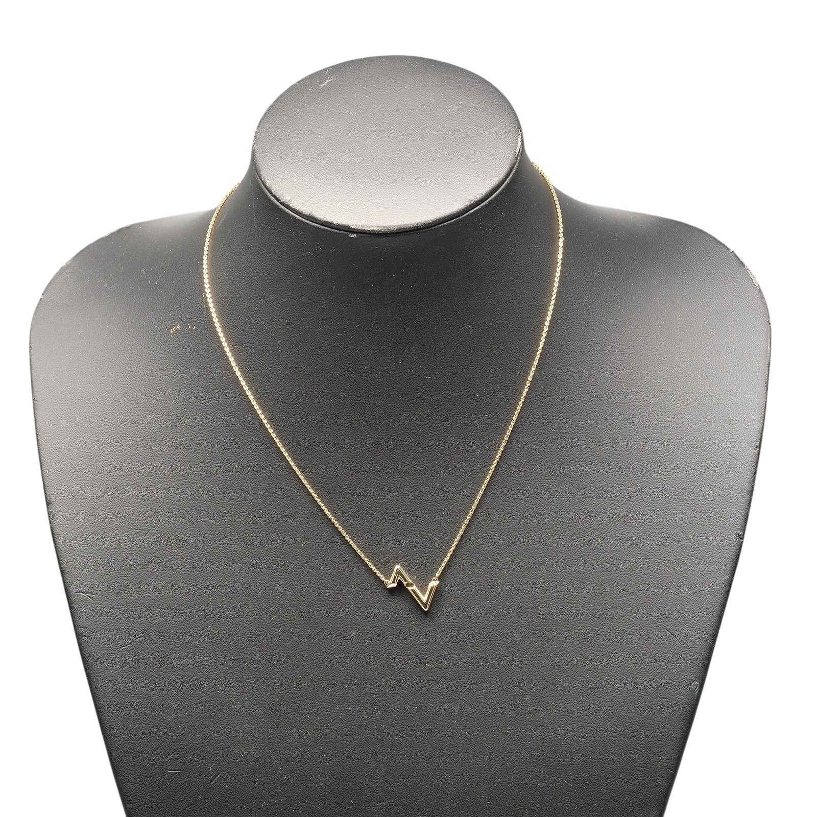 Louis Vuitton Vault Upside Down Gold Necklace — view 2