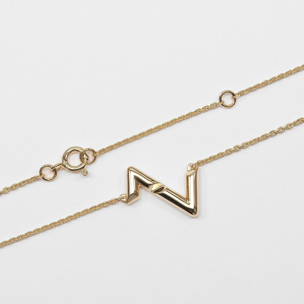 Louis Vuitton Vault Upside Down Gold Necklace — view 5