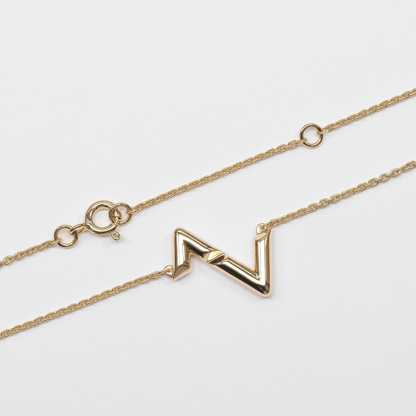 Louis Vuitton Vault Upside Down Gold Necklace — view 5