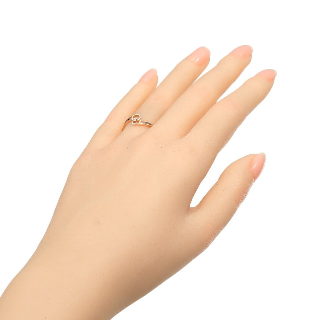 Gucci GG Running Gold Diamond Ring — view 2