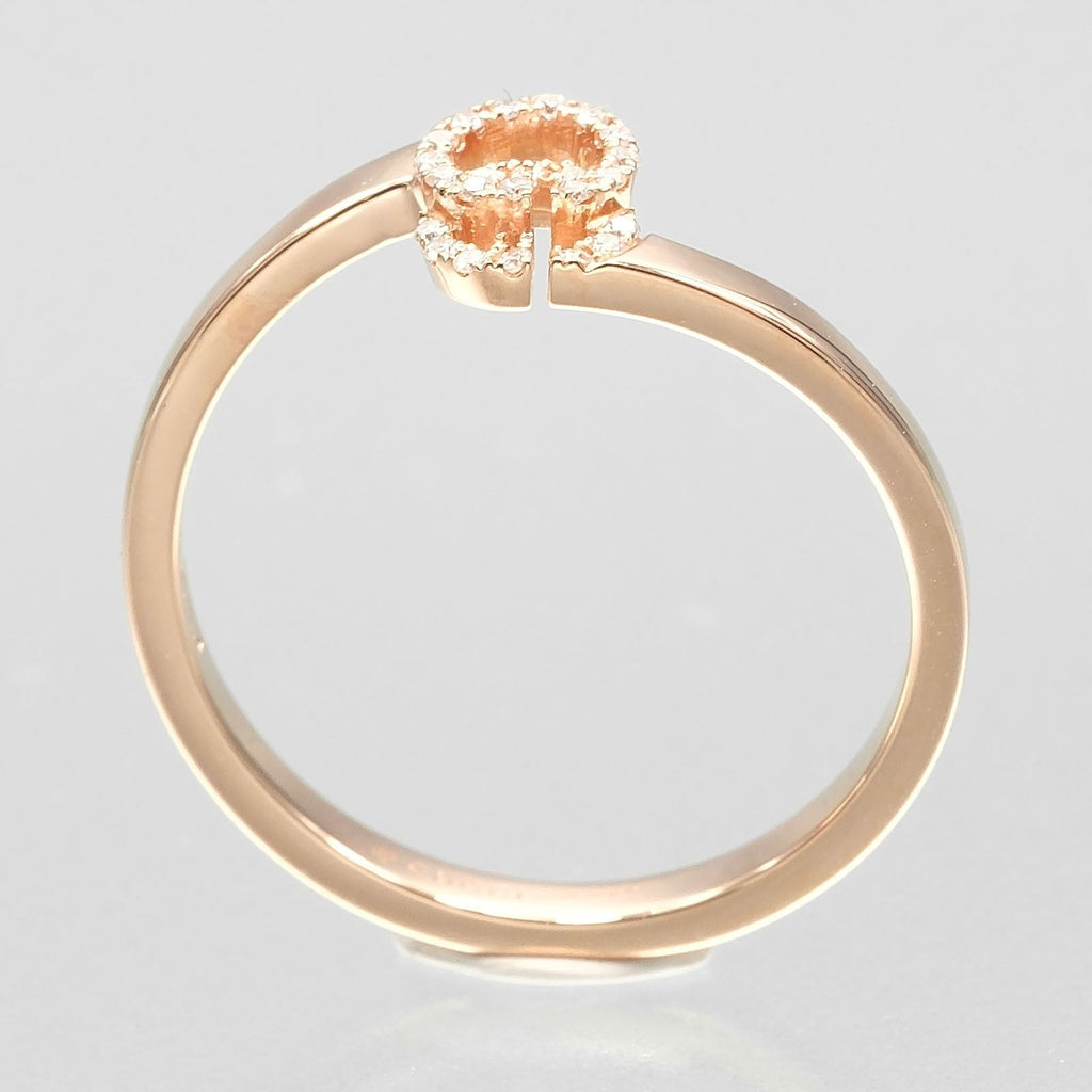 Gucci GG Running Gold Diamond Ring — view 3