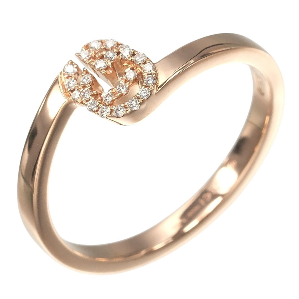 Gucci GG Running Gold Diamond Ring