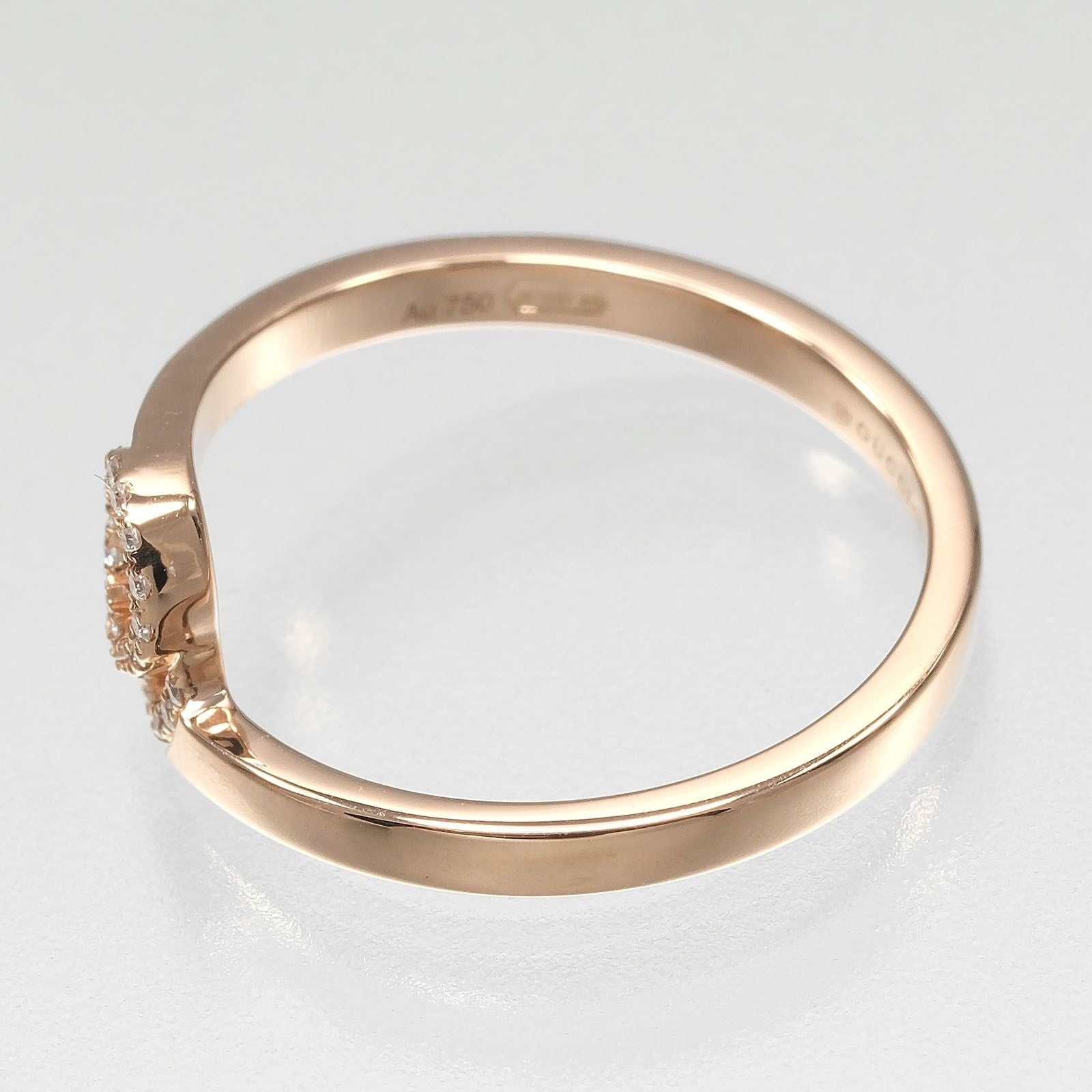 Gucci GG Running Gold Diamond Ring — view 9