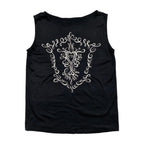 Dior Tank Top Camisole S Cotton Heart Logo Embroidery Black