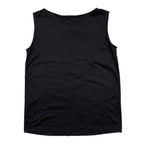 Dior Tank Top Camisole S Cotton Heart Logo Embroidery Black — view 2