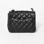 Chanel Mini Quilted 17 S Flap S Chain Shoulder Bag CC Logo Caviar Leather Black — view 2