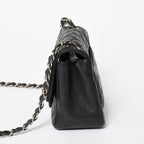 Chanel Mini Quilted 17 S Flap S Chain Shoulder Bag CC Logo Caviar Leather Black — view 4