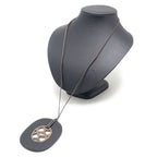 Hermes GM Buffalo Necklace Black Gray — view 8