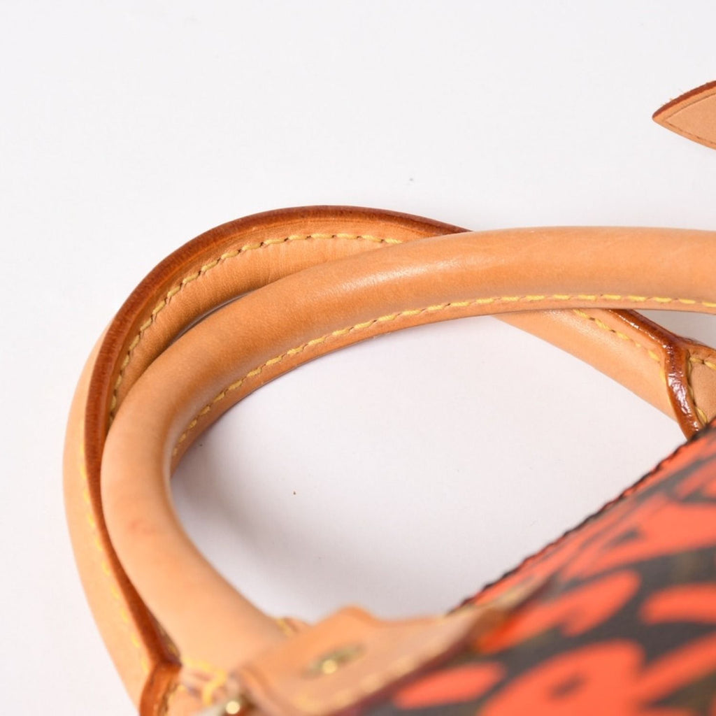 Louis Vuitton Monogram Speedy 30 Orange Handbag Graffiti Canvas — view 7