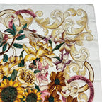 Chanel Scarf Sunflower Pattern Silk Multicolor — view 3