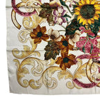 Chanel Scarf Sunflower Pattern Silk Multicolor — view 5