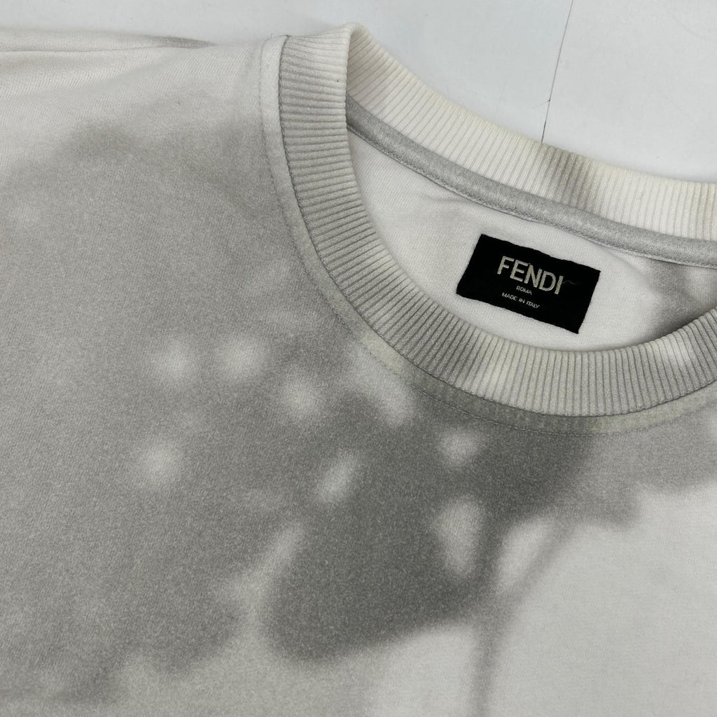 Fendi Afra Logo Plant Shadow Transfer Print Sweatshirt — view 8