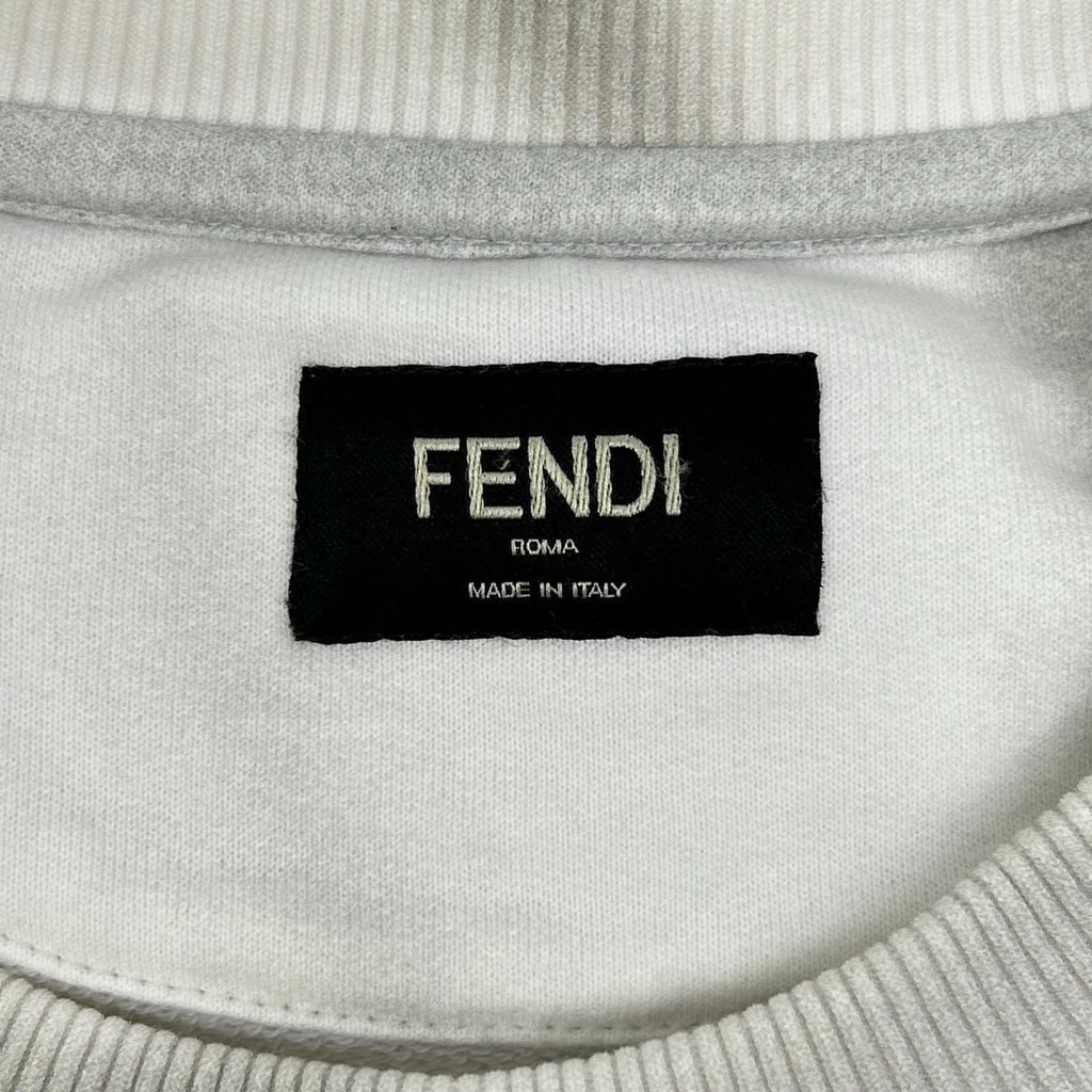 Fendi Afra Logo Plant Shadow Transfer Print Sweatshirt — view 3