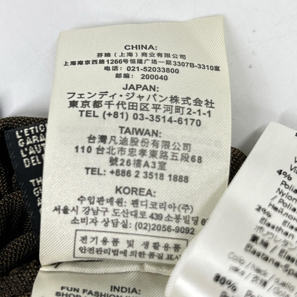 Fendi Brown Zucca Pattern Dress 36 — view 6